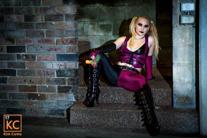Kim Cums: Harley Quinn Arkham City
