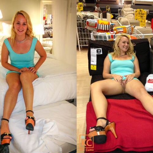 Kim Cums: Apartment Shopping Slut