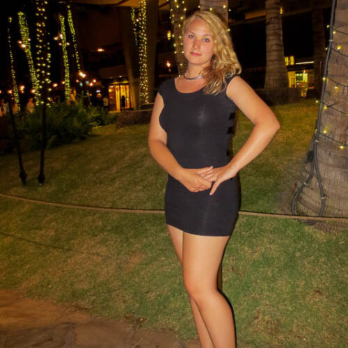 Kim Cums: Hawaii LBD