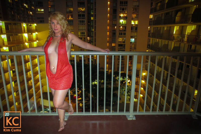 Kim Cums: Fashion - Slutty Red Dress